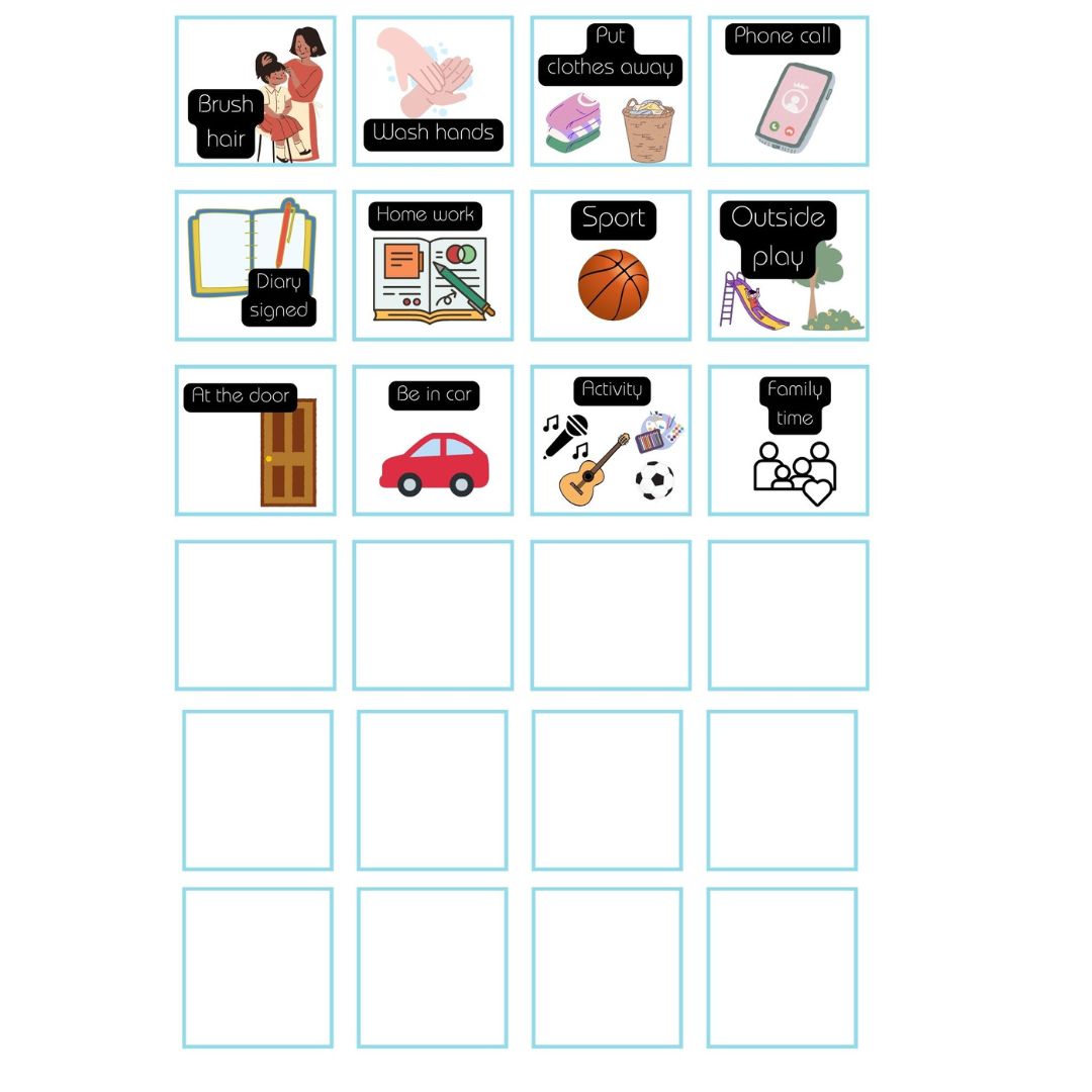 Good Morning, Afternoon, Night Routine Posters x3 Set