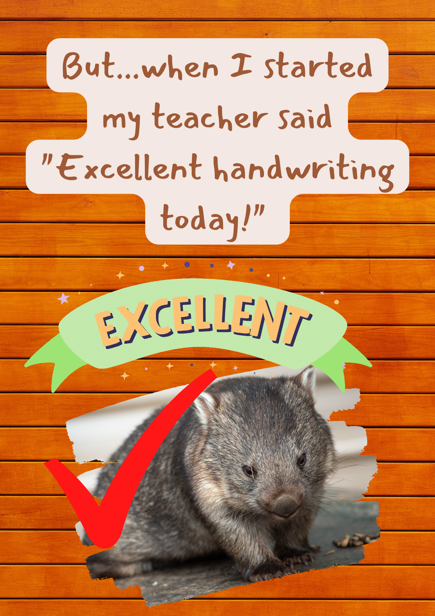 Words & Pictures Story: WORRY WOMBAT's Day (Free Digital Download)