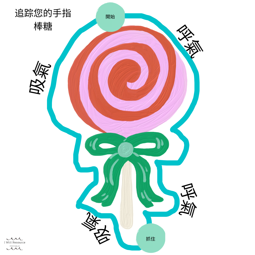 12 Mindfulness Breathing Cards (Digital Download)- Tea Party Edition (Mandarin edition)  12張正念呼吸打印卡片-茶話會版(中文)
