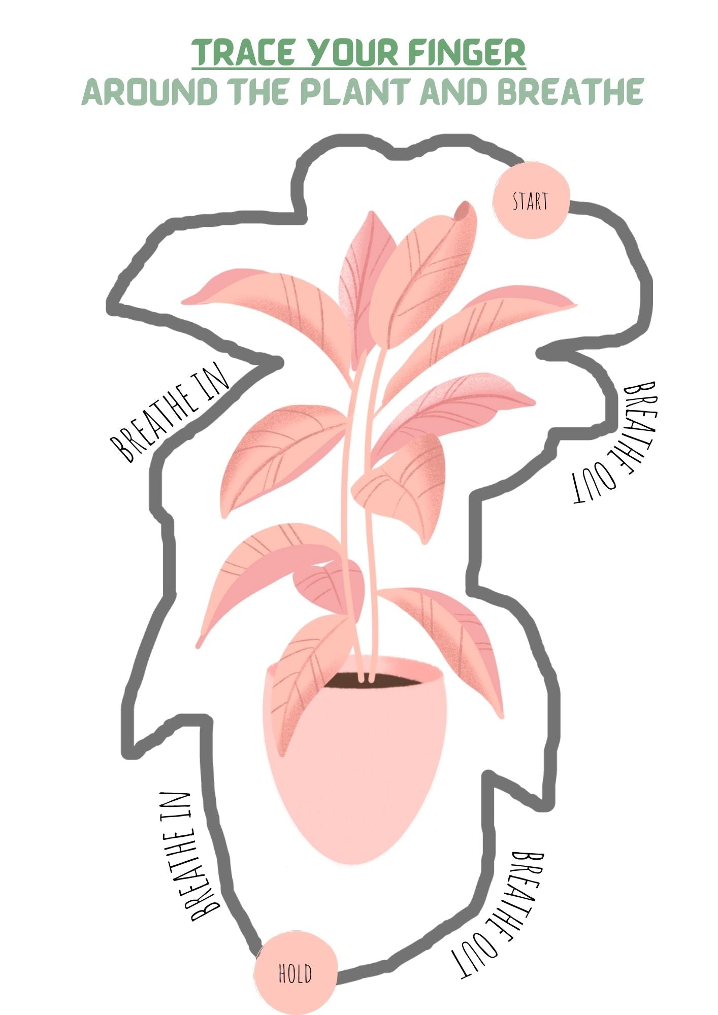 Plant Style- CALMING CORNER 18 Poster Pack, mindfulness breathing posters, self-regulation, emotions chart, things I can and cannot control-Digital download