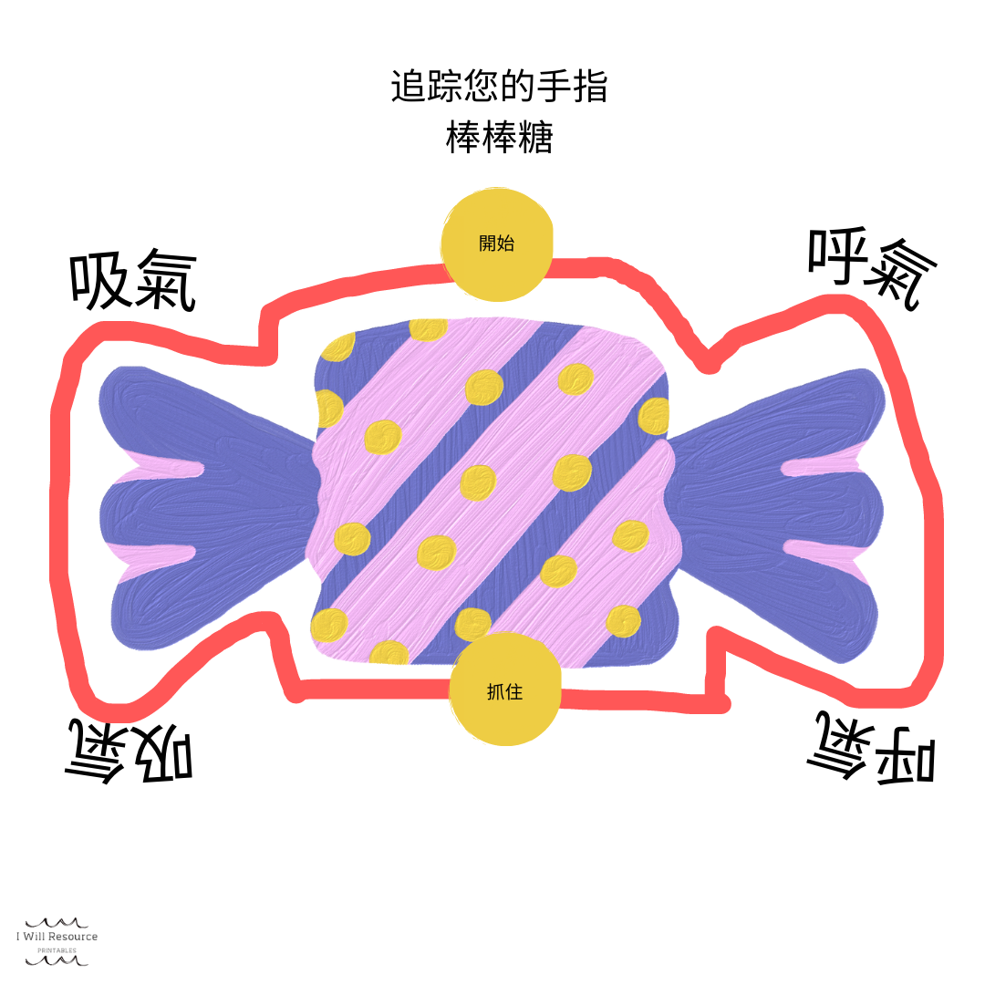12 Mindfulness Breathing Cards (Digital Download)- Tea Party Edition (Mandarin edition)  12張正念呼吸打印卡片-茶話會版(中文)