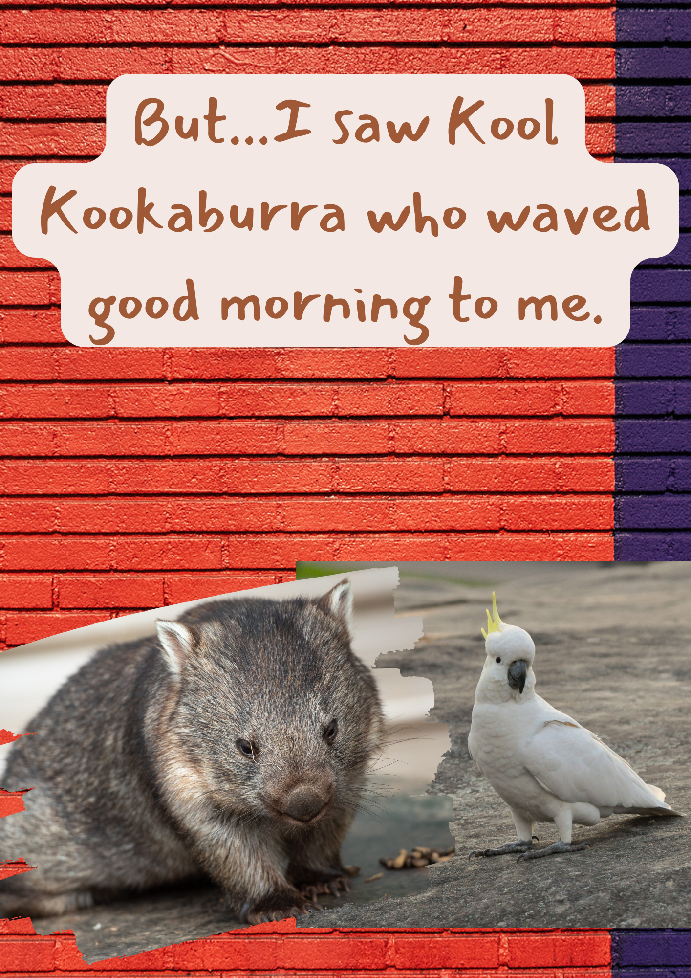 Words & Pictures Story: WORRY WOMBAT's Day (Free Digital Download)