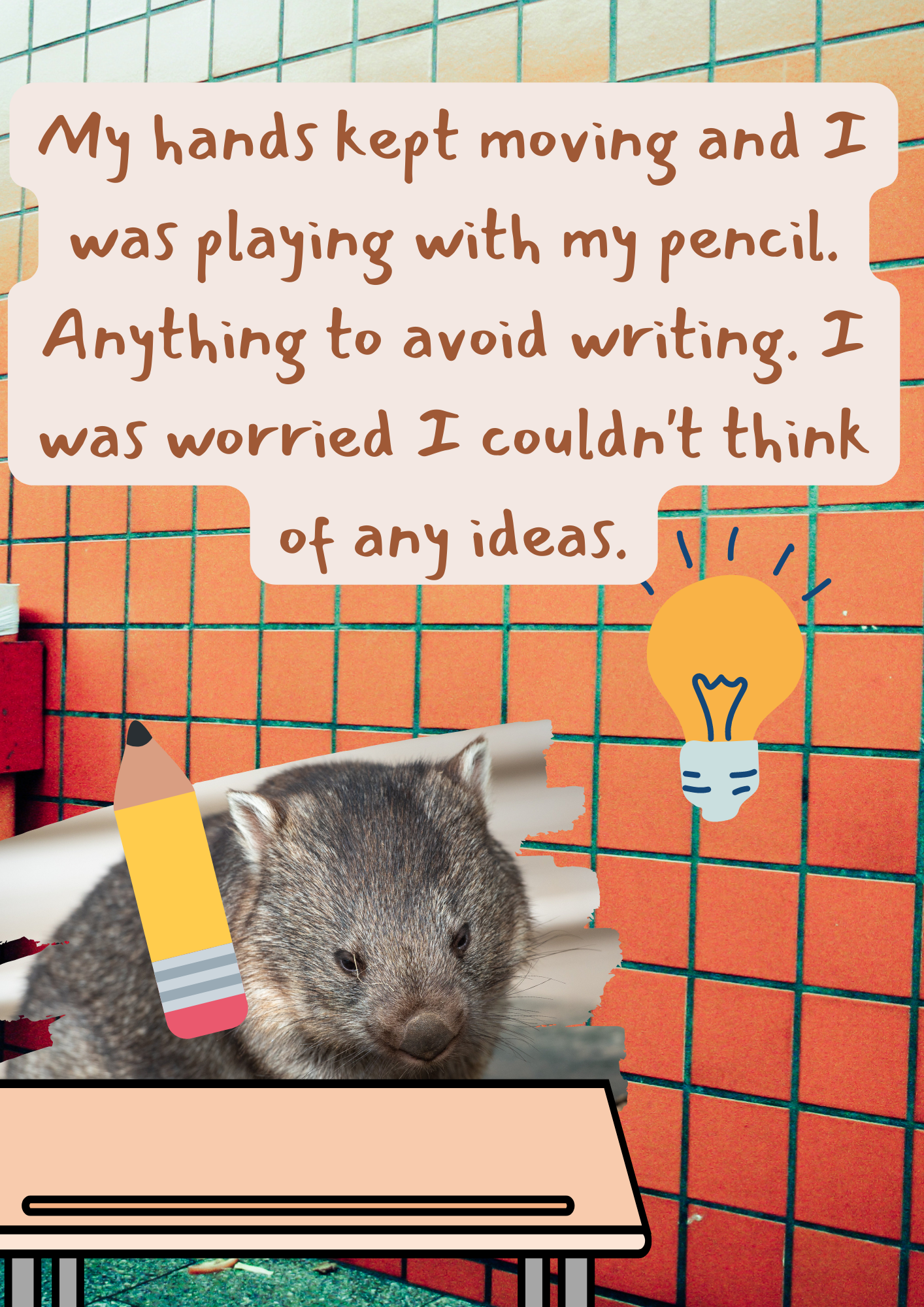 Words & Pictures Story: WORRY WOMBAT's Day (Free Digital Download)