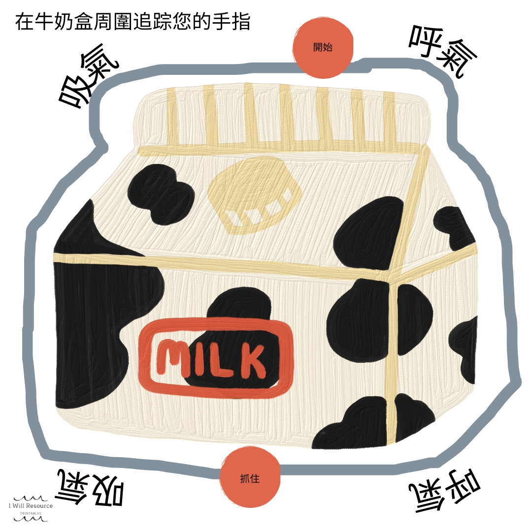 12 Mindfulness Breathing Cards (Digital Download)- Tea Party Edition (Mandarin edition)  12張正念呼吸打印卡片-茶話會版(中文)