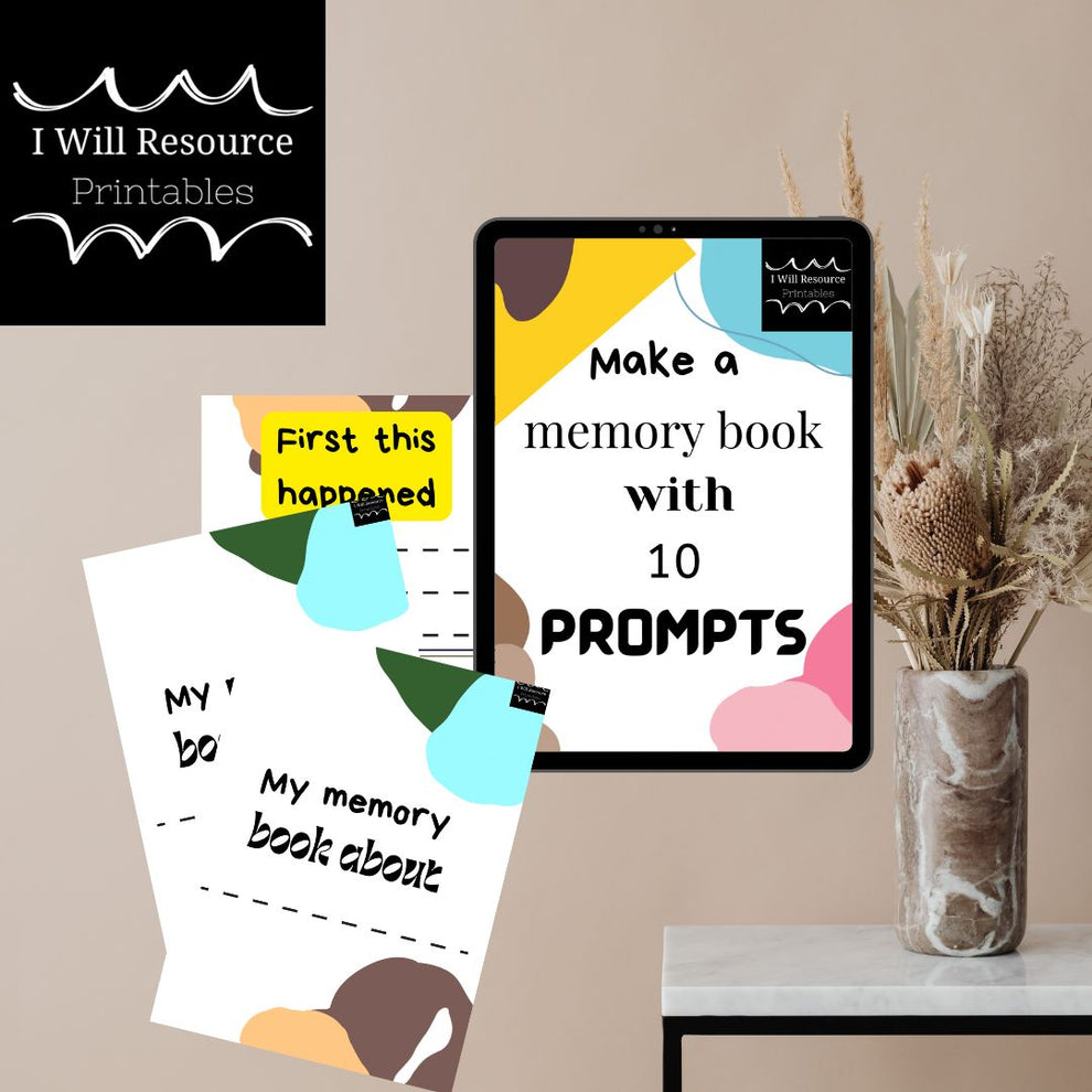 Make a Children's Memory Book with 10 Prompts (Digital Download) I
