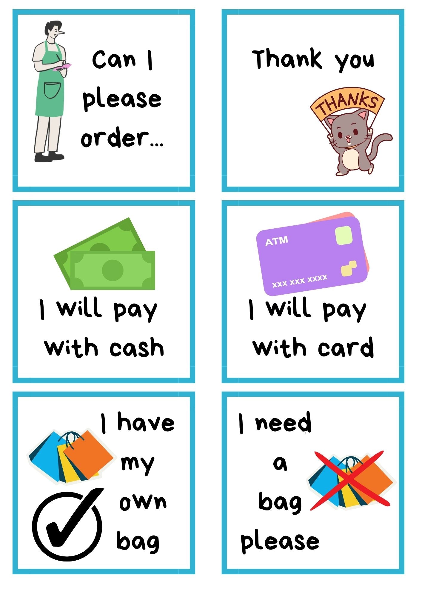 Communication Cards For Young People (Digital Download)