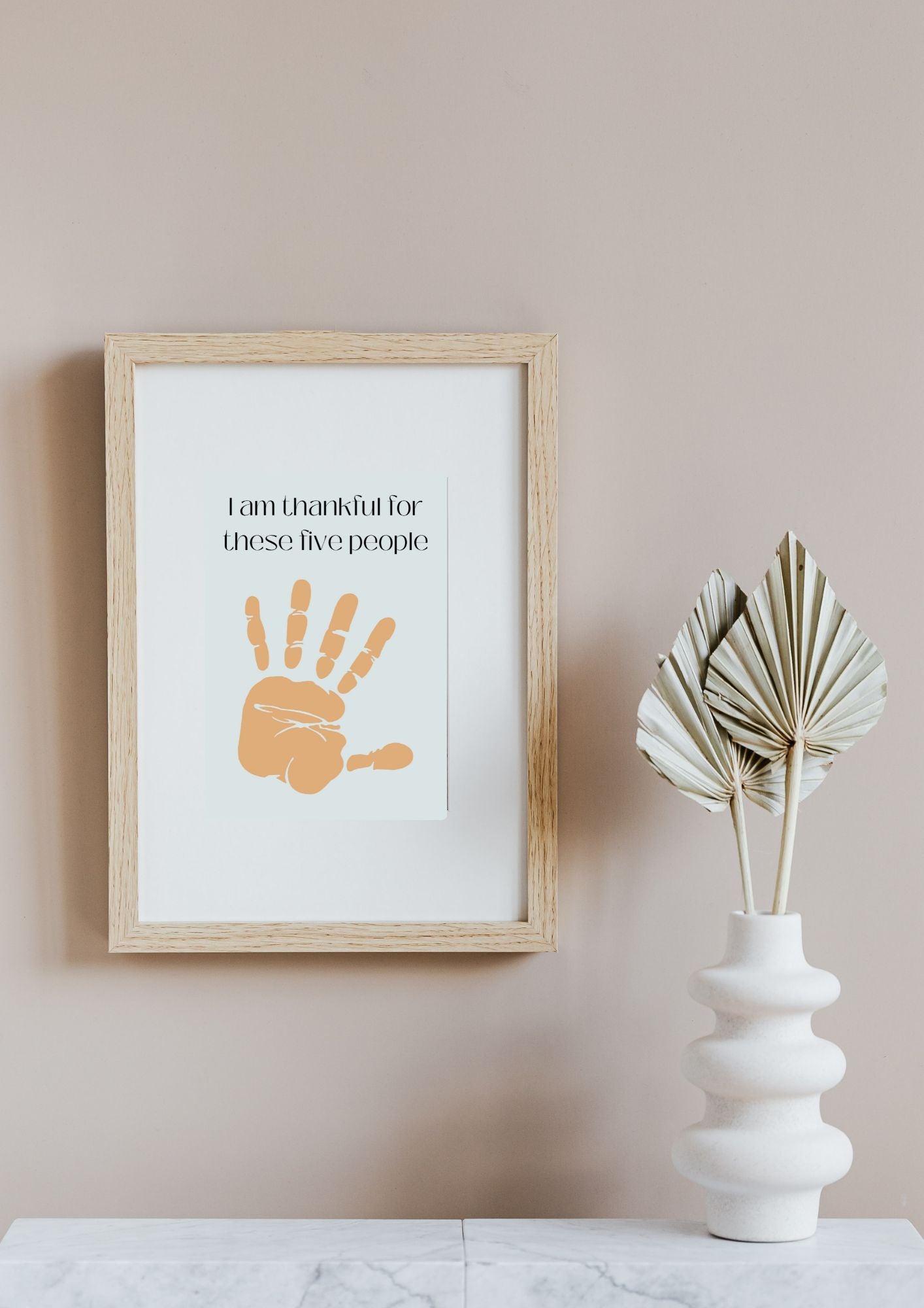 I am thankful for these five people Poster (Digital Download)