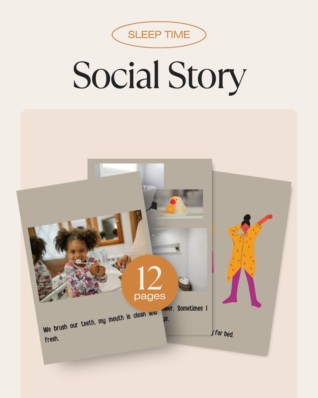 Sleep Routine- Social Story for children – I Will Resource