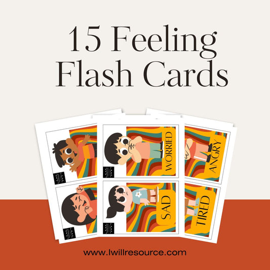 15 Feelings Flash Cards (Digital Download)