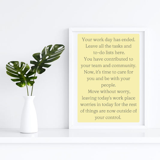 Workplace Wellbeing 4 A4 Posters (Digital Download)