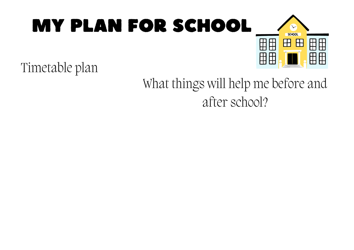 Re-engagement School Plan