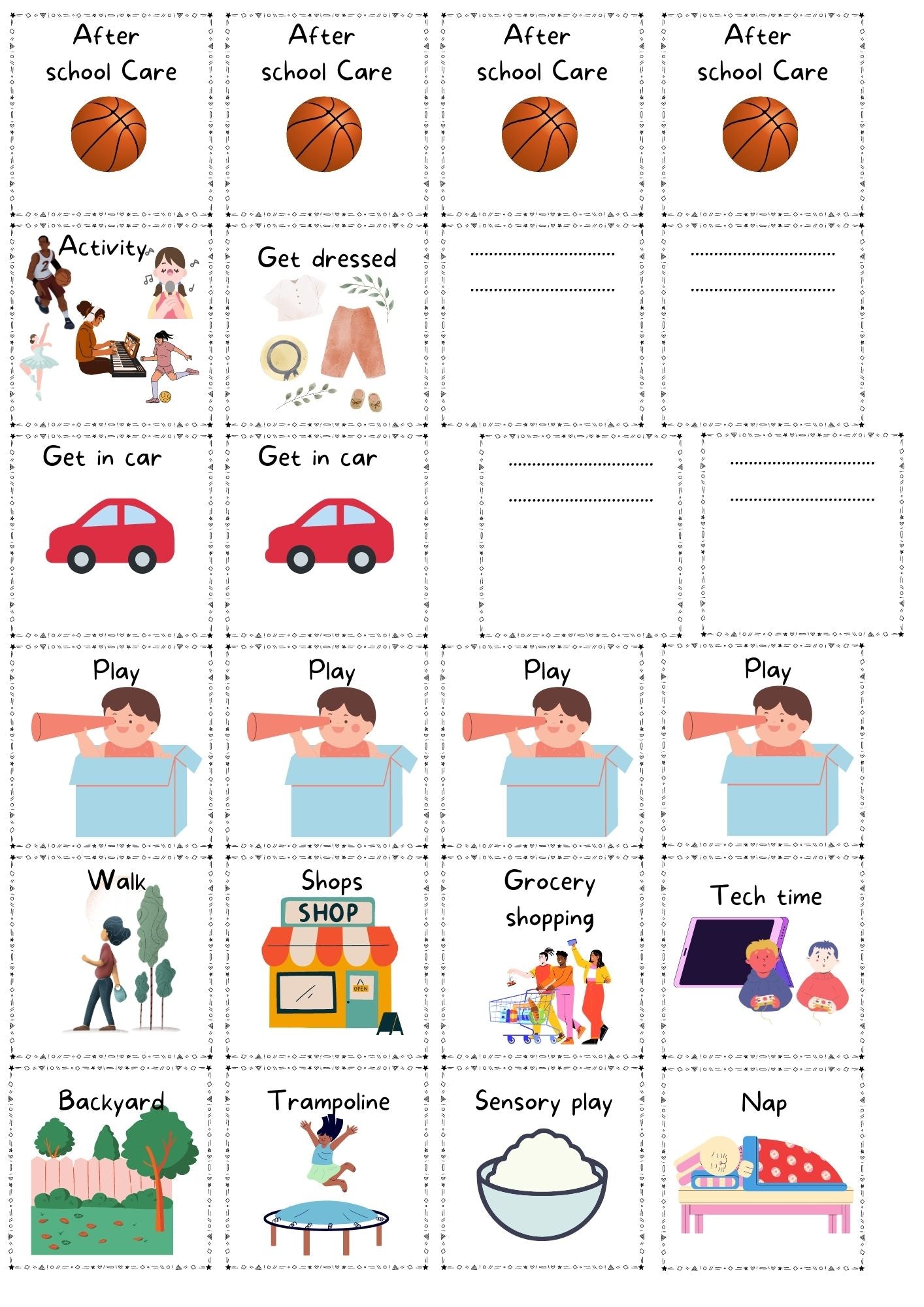 Routine Chart Cards (Digital Download)