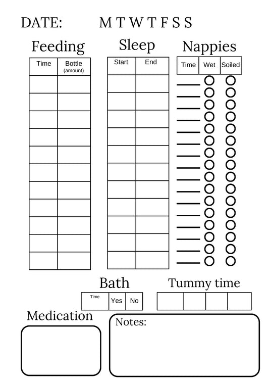 Newborn Care Log