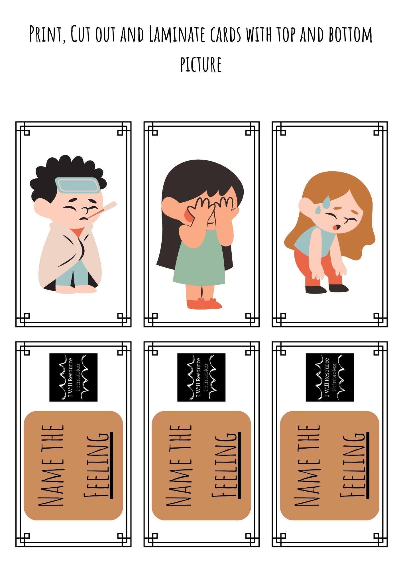 Feeling Memory Cards Game (Digital download)