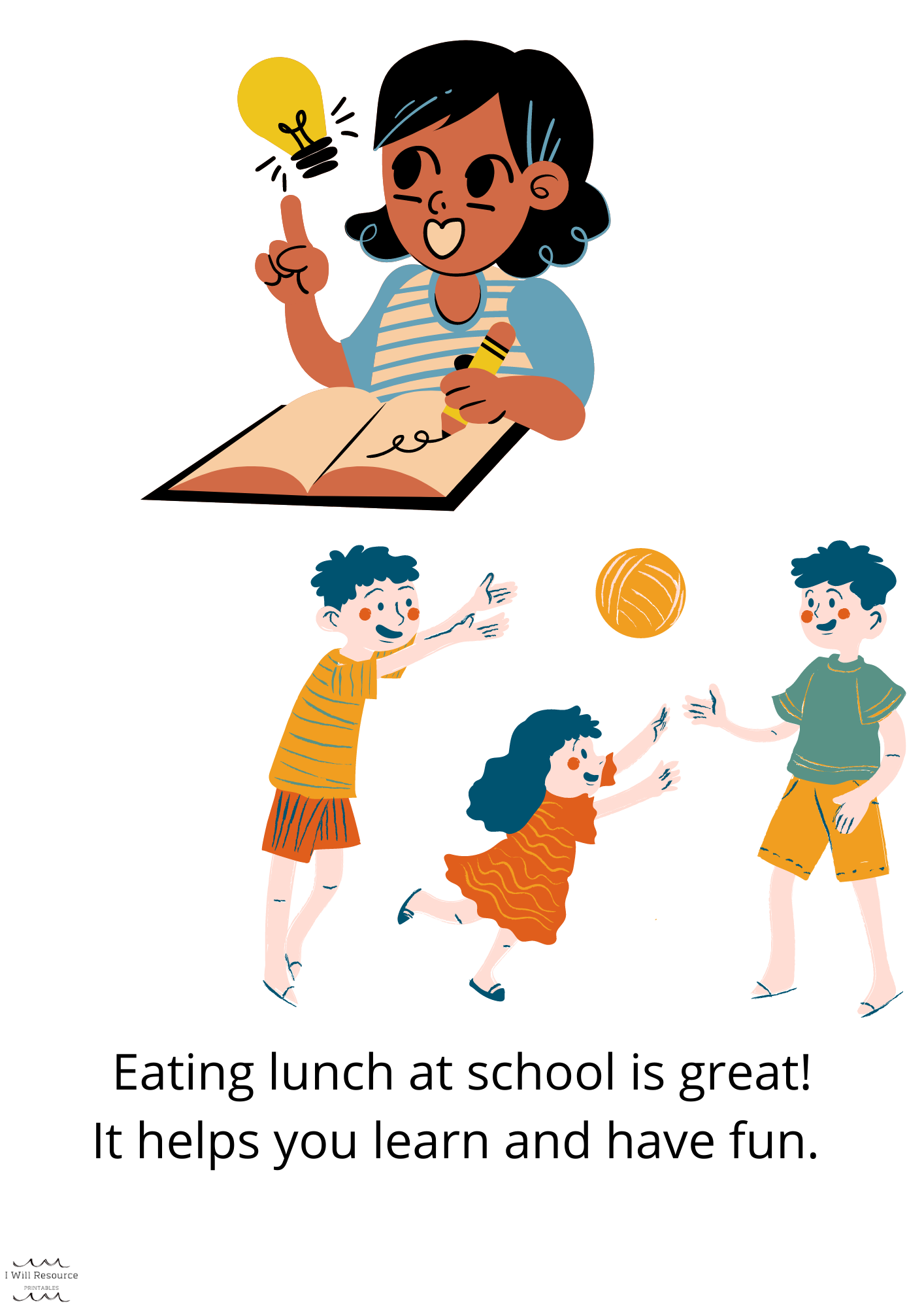 Words & Pictures: Eating at School (Digital Download)