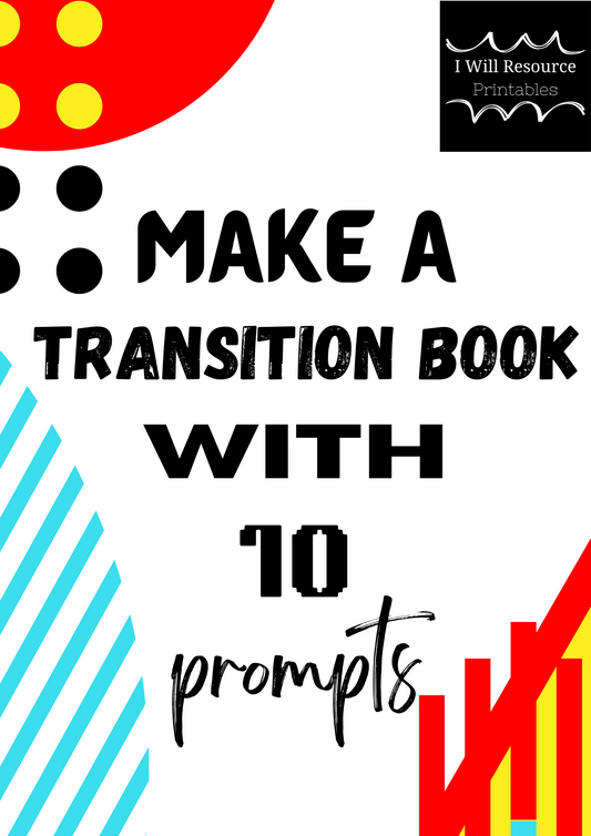 Make a Children's Transition Book with 10 Prompts (Digital Download)