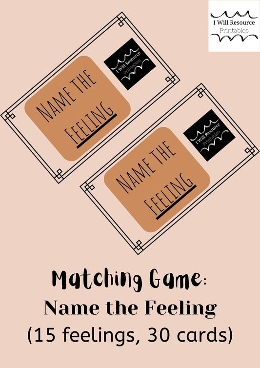 Feeling Memory Cards Game (Digital download)