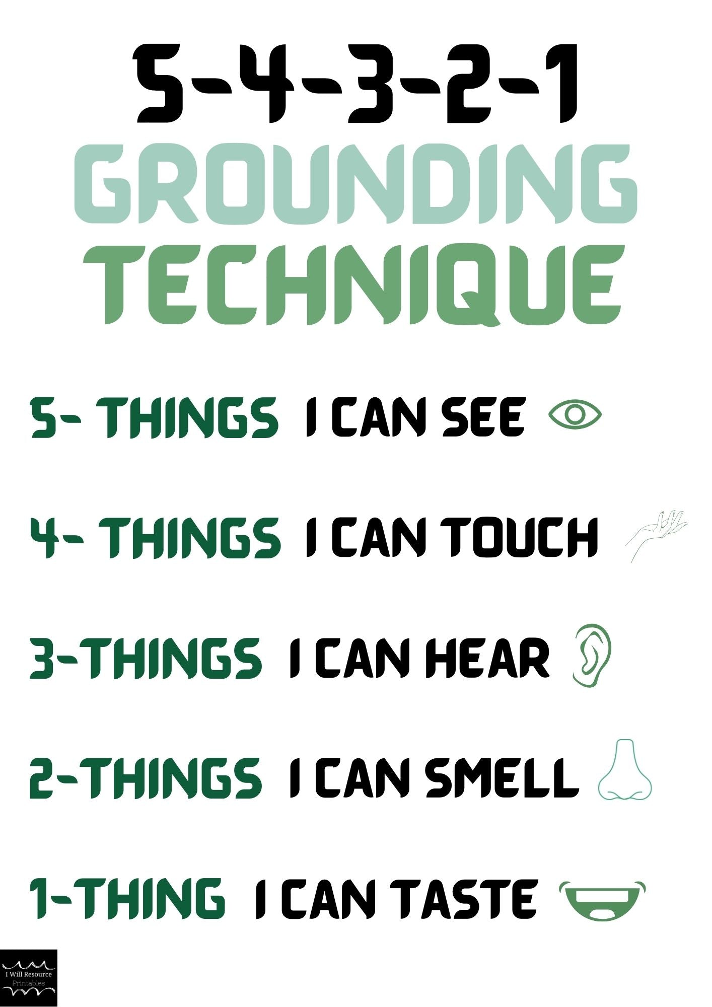 Plant Style- CALMING CORNER 18 Poster Pack, mindfulness breathing posters, self-regulation, emotions chart, things I can and cannot control-Digital download