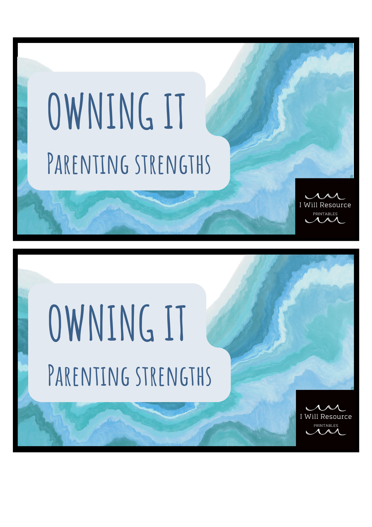 Owning It-Parenting Strength Cards (Digital Download)