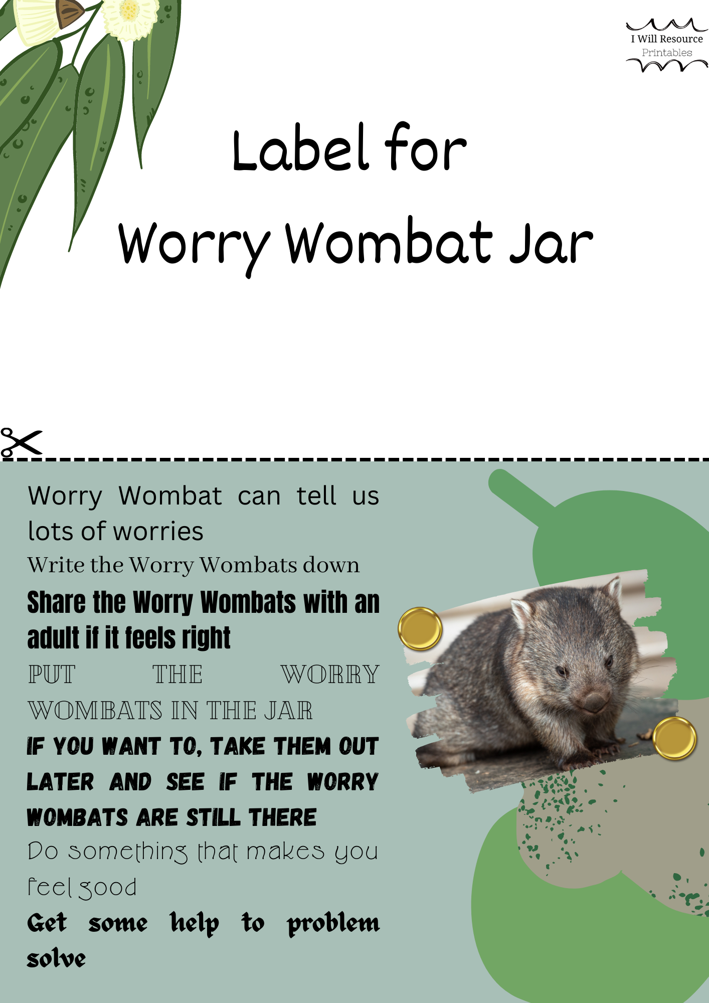 Worry Wombat & Caring Cockatoo- Two Pack (Digital Download)