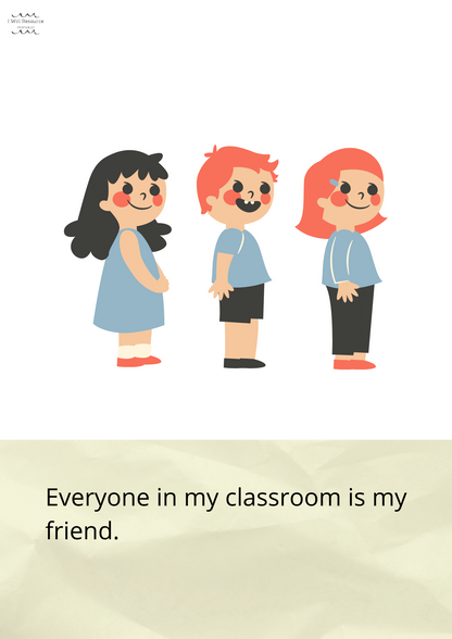 Words & Pictures: Feeling Safe at School with Classroom Friends (Digital Download)