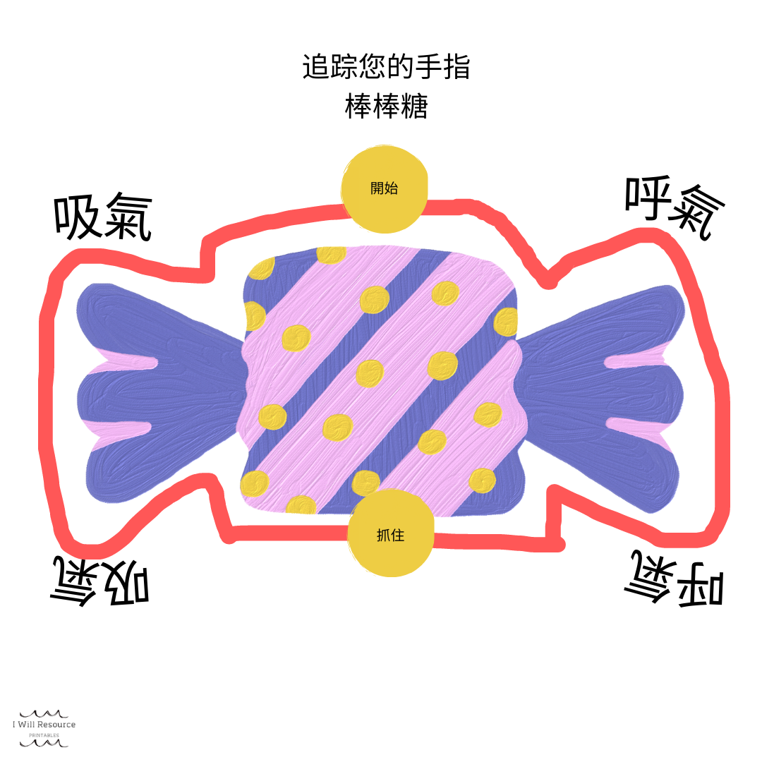 12 Mindfulness Breathing Cards (Digital Download)- Tea Party Edition (Mandarin edition)  12張正念呼吸打印卡片-茶話會版（中文）