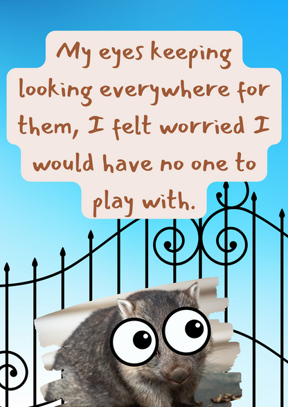 Words & Pictures Story: WORRY WOMBAT's Day (Free Digital Download)