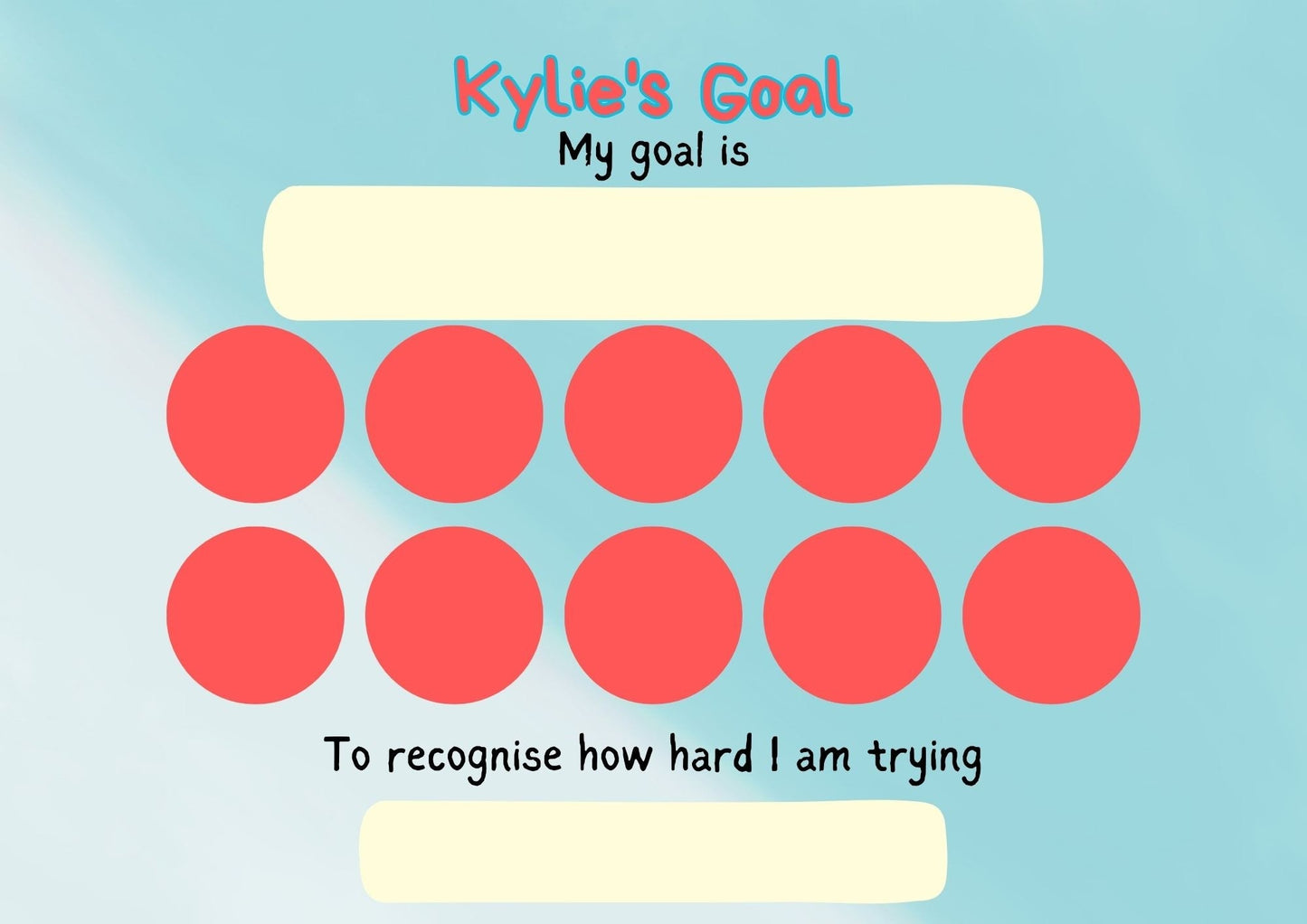 Goal Chart for Children (Digital Download)